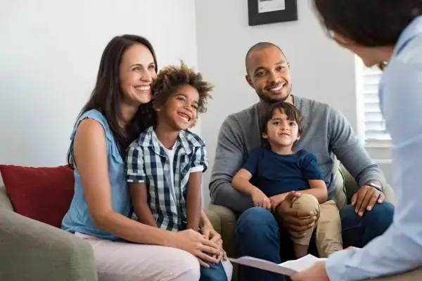 Kin Family sitting with DSS 