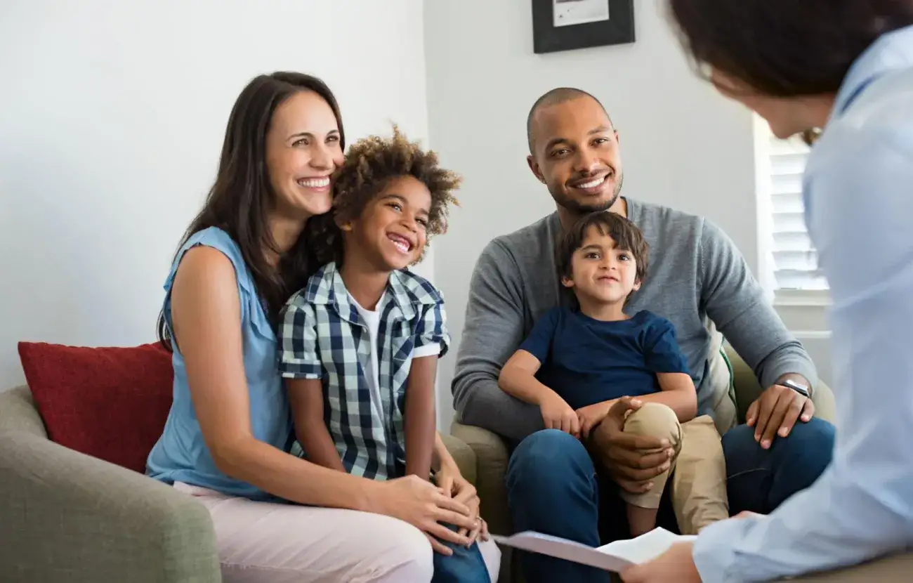 Kin Family sitting with DSS 